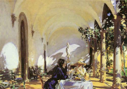 John Singer Sargent Breakfast in  the Loggia China oil painting art